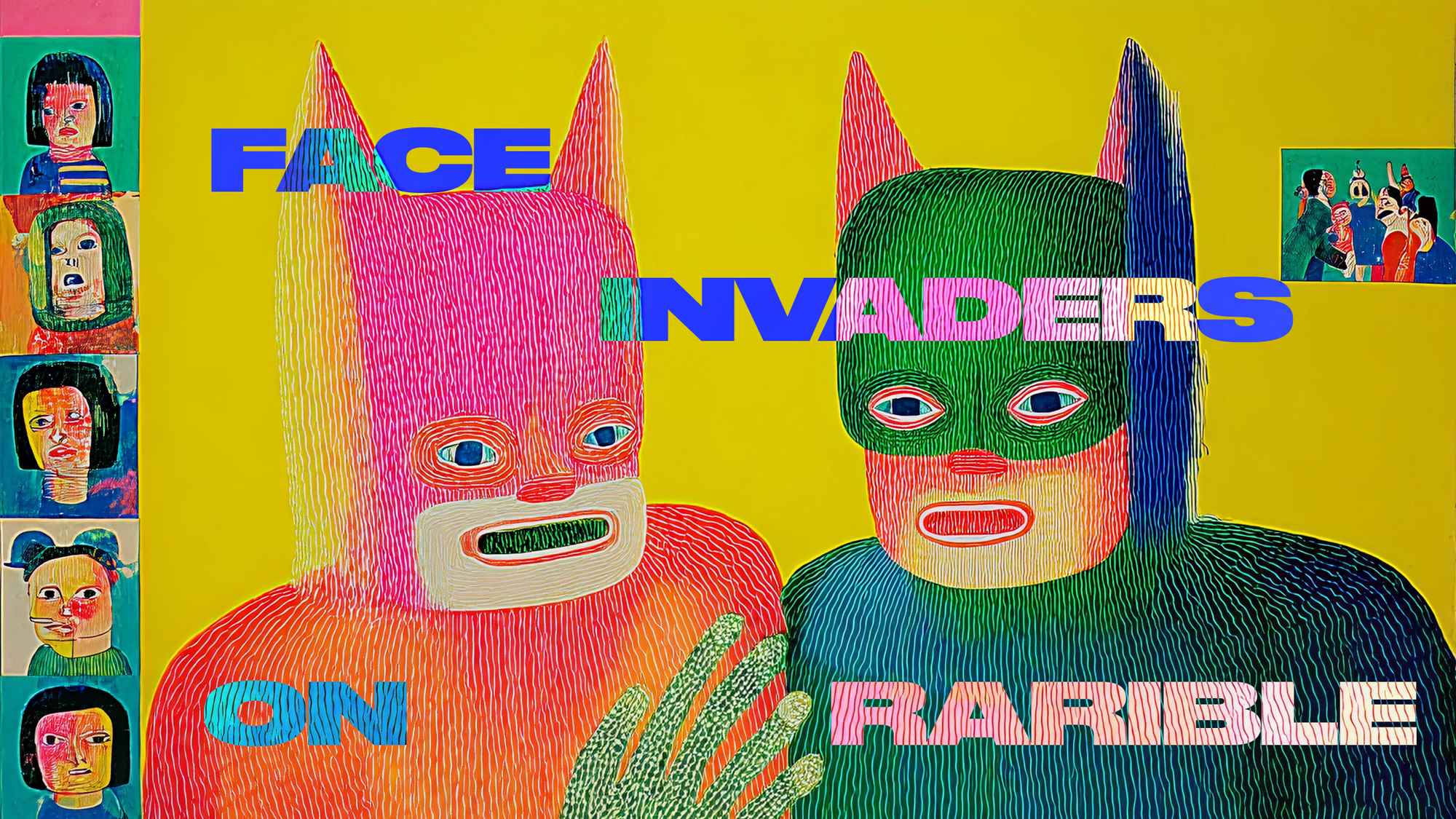 Shaun Keenan & time’s Face Invaders on Rarible